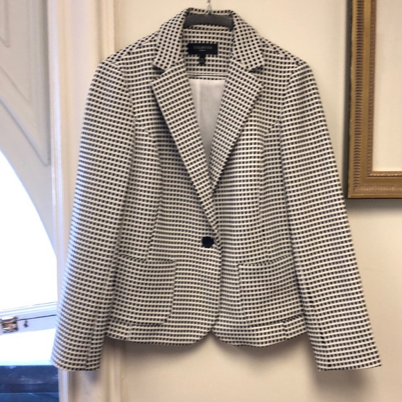talbots white blazer